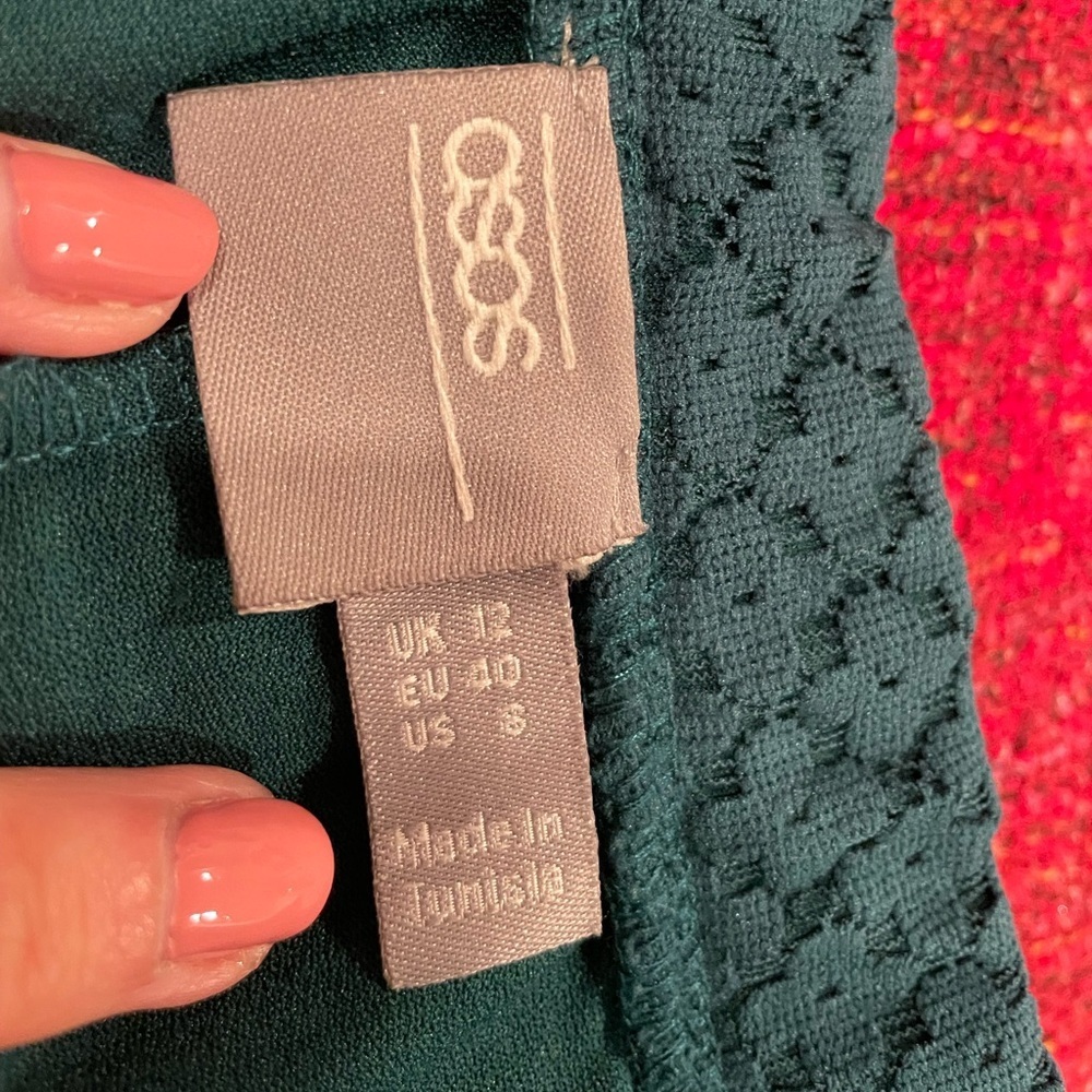 Green ASOS skirt with lining - Picture 3 of 3